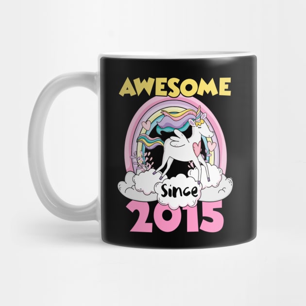 Cute Awesome Unicorn 2015 Funny Gift Pink by saugiohoc994